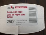 Usg Sheetrock 2-1/16 In. X 250 Ft. Paper Drywall Joint Tape Roll ((new)). Fixed Price $6.23.